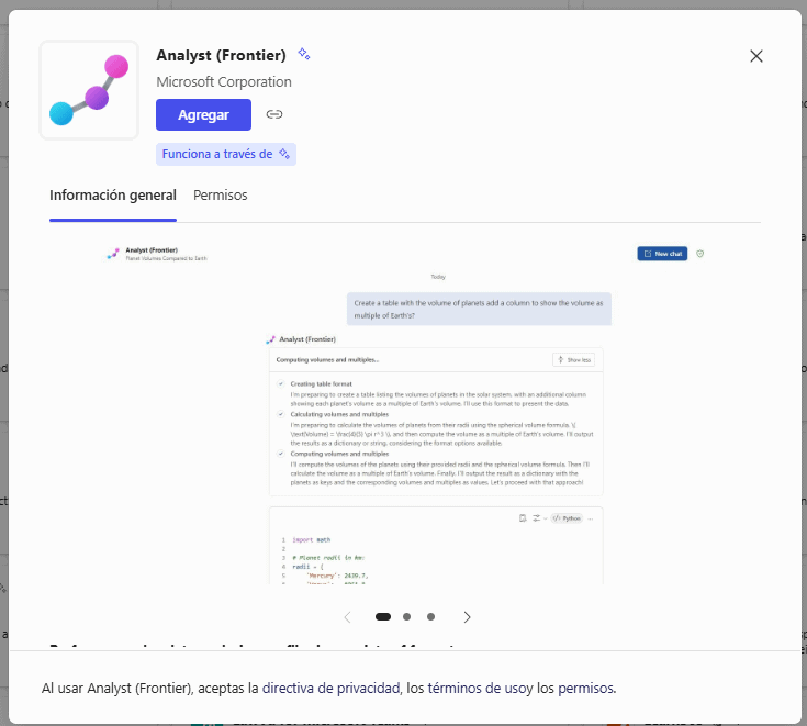 ANALYST (FRONTIER) de Microsoft Corporation