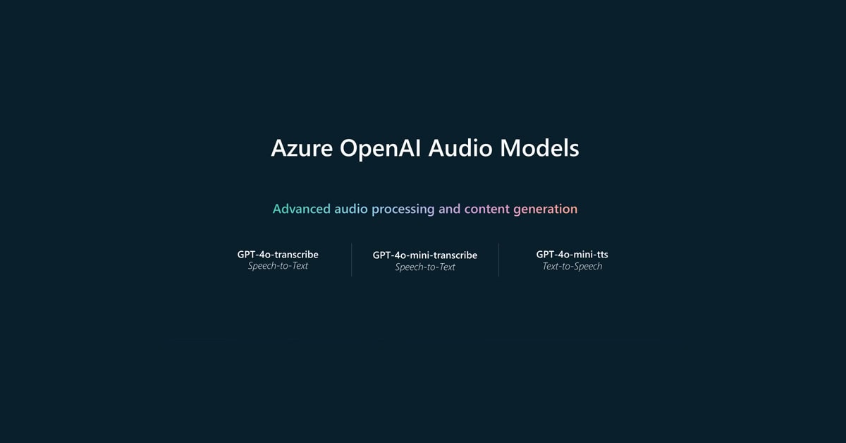 Modelos de audio avanzados de Azure OpenAI