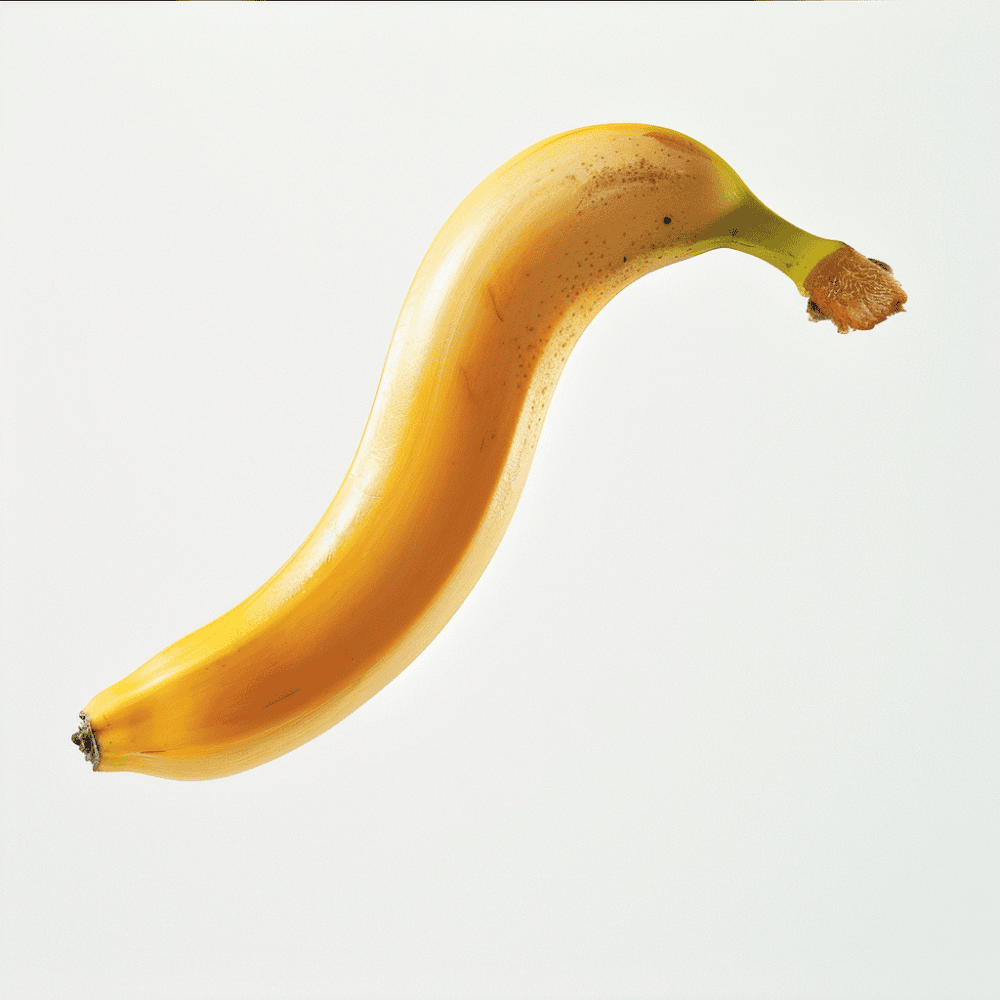 Prompt: Product photography of a banana floating in midair, clean white background ::1 water ::-0.5 --sref https://s.mj.run/lDdLNQhqy8E