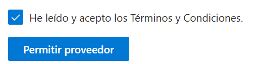 Centro de administración de Microsoft 365 - COPILOT - Configuración - Acceso a datos - Proveedores de inteligencia artificial para otros modelos de lenguaje de gran tamaño - PERMITIR PROVEEDOR
