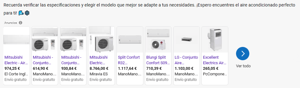 Anuncios en Copilot