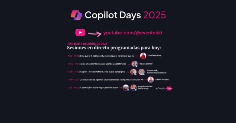 Ponencia en el pre-day del Copilot Days (3 de abril de 2025)