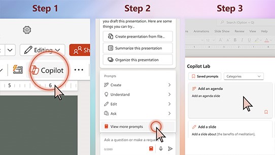 Empieza a trabajar con Copilot en PowerPoint