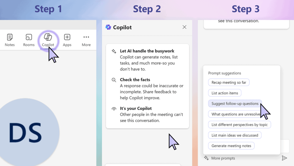 Empezar a trabajar con Copilot en Teams