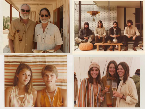 happy people, taken on a Polaroid --c 20 --ar 4:3 --s 250 --sref 3721090848