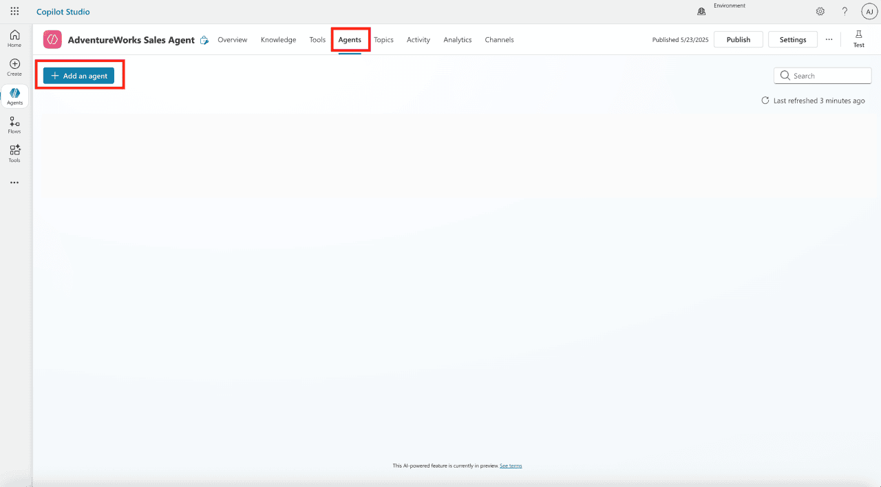 Fabric Data Agents + Microsoft Copilot Studio