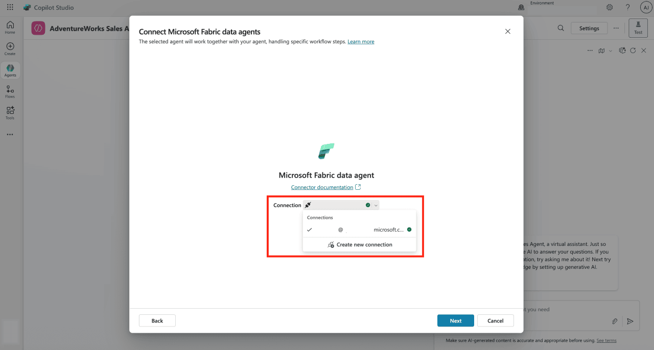 Fabric Data Agents + Microsoft Copilot Studio