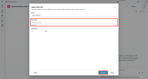 Fabric Data Agents + Microsoft Copilot Studio