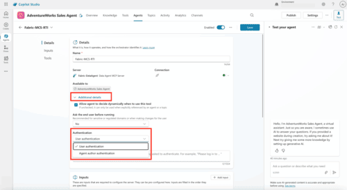 Fabric Data Agents + Microsoft Copilot Studio