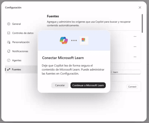 PASO 2: Conectar Copilot con Microsoft Learn