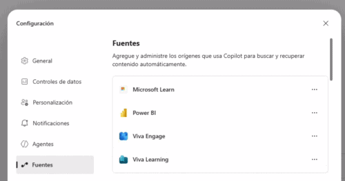 PASO 3: Microsoft Learn añadido como fuente