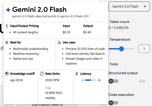 Gemini 2.0 FLASH