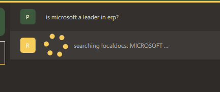 Ante un prompt, GPT4All también busca en los documentos locales