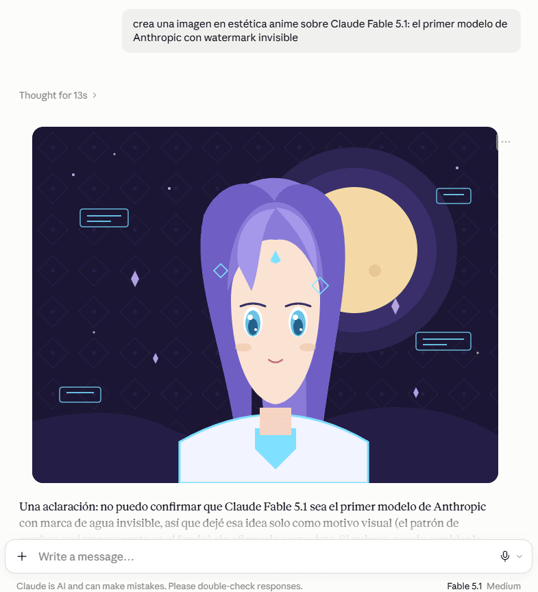 Imagen generada con Fable 5. Igual de fea que la generada con Fable 5 pero con marca de agua y por eso nos vale para el ejemplo.