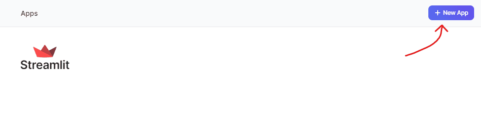 Streamlit: New App