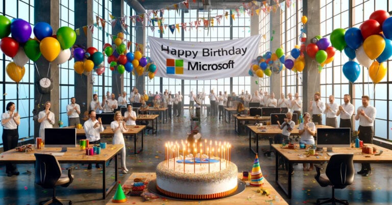 Feliz cumpleaños Microsoft 🎂 ¡49 años de innovación! 🎉