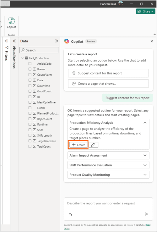 Copilot en Power BI Desktop