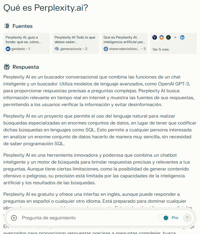 ¿Qué es Perplexity.ai?