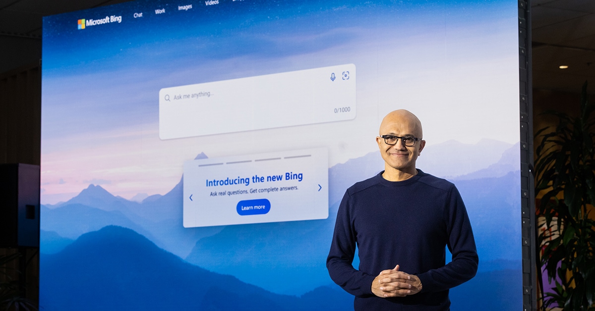 Satya Nadella, CEO de Microsoft, explica cómo Bing con IA es mejor que Google