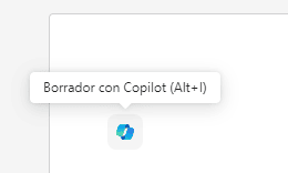 Crear borrador con Copilot